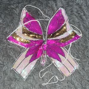 Amazon butterfly rave tie top